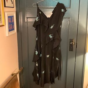 DVF silk midi dress